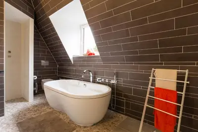 Ein Badezimmer in der Unterkunft Beautiful Designer Loft