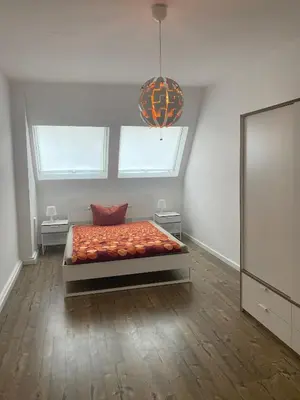 Ein Bett oder Betten in einem Zimmer der Unterkunft Beautiful Designer Loft