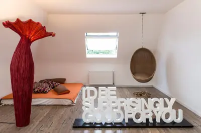 Ein Bett oder Betten in einem Zimmer der Unterkunft Beautiful Designer Loft