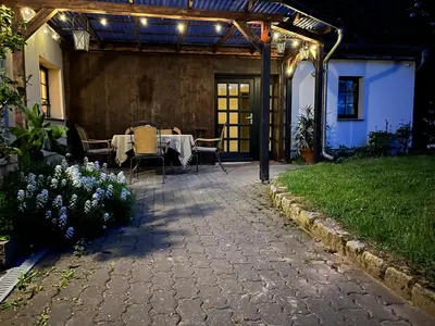 Ein Garten an der Unterkunft Idyllisches Apartment am Berliner Stadtrand