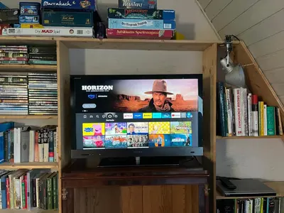 TV/Unterhaltungsangebot in der Unterkunft Idyllisches Apartment am Berliner Stadtrand
