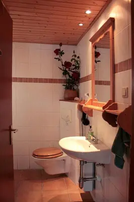 Ein Badezimmer in der Unterkunft Idyllisches Apartment am Berliner Stadtrand