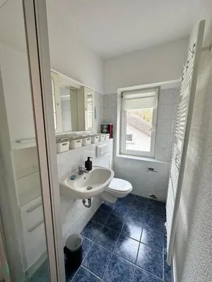 Ein Badezimmer in der Unterkunft Cozy Apartment Near Berlin Ideal for Work or Leisure