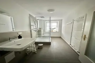 Ein Badezimmer in der Unterkunft Arbio Monteurzimmer Tremmen Parking Included