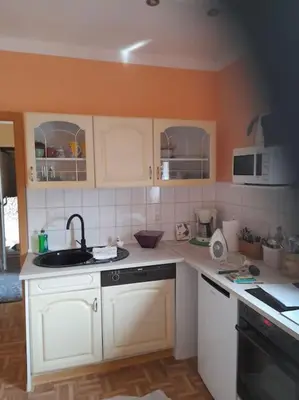 Küche/Küchenzeile in der Unterkunft Ferienwohnung Natur pur