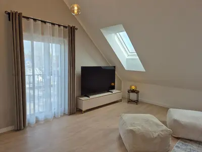TV/Unterhaltungsangebot in der Unterkunft PuraVida Apartments Berlin Heiligensee