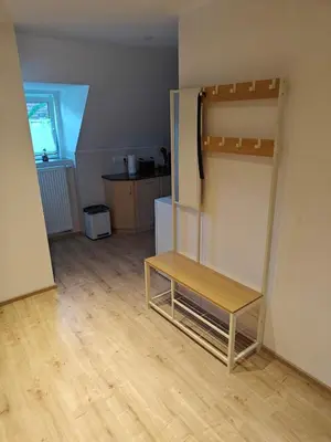 Küche/Küchenzeile in der Unterkunft Ferienwohnung in Kleinstadt nähe Spreewald