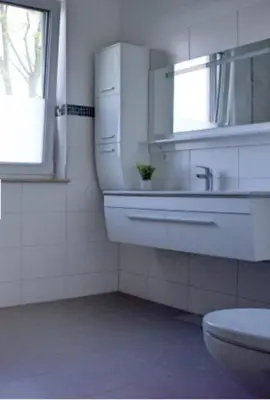 Ein Badezimmer in der Unterkunft Appartementhaus