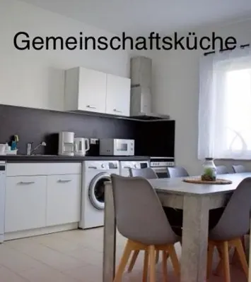 Küche/Küchenzeile in der Unterkunft Appartementhaus