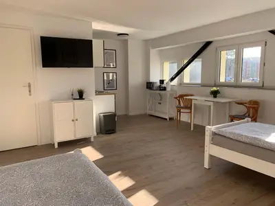 Küche/Küchenzeile in der Unterkunft Seenland Gästezimmer