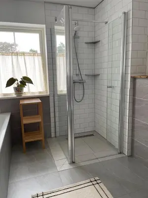 Ein Badezimmer in der Unterkunft Edles Naturidyll bei Berlin