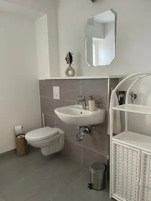 Ein Badezimmer in der Unterkunft Edles Naturidyll bei Berlin