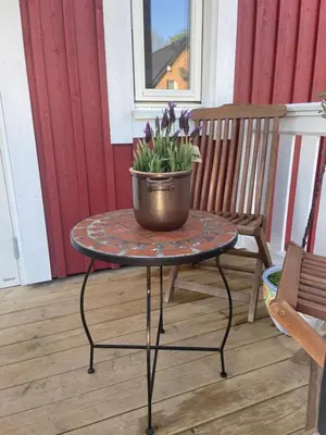 Ein Balkon oder eine Terrasse in der Unterkunft Edles Naturidyll bei Berlin