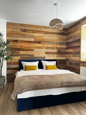 Ein Bett oder Betten in einem Zimmer der Unterkunft Posthaus Kloster Zinna