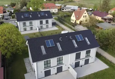 Das Gebäude in dem sich die Ferienwohnung befindet