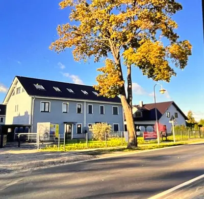 Das Gebäude in dem sich die Ferienwohnung befindet