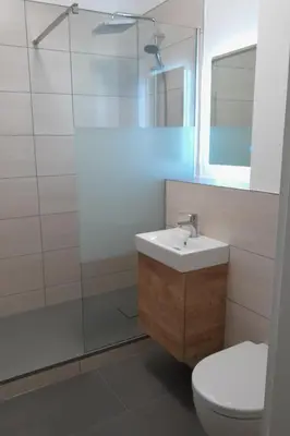 Ein Badezimmer in der Unterkunft Land-Gut-Hotel- Weisser Schwan