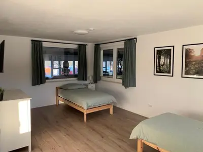 Ein Bett oder Betten in einem Zimmer der Unterkunft Seenland Fewo - 3