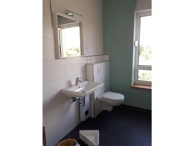Ein Badezimmer in der Unterkunft Ferienwohnungen Meyerhoff Temmen