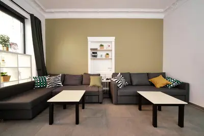 Ein Sitzbereich in der Unterkunft Apartment im Bergmannkiez - 85 QM & Zentral