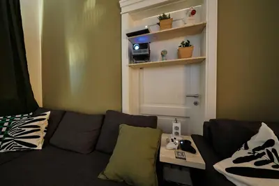Ein Sitzbereich in der Unterkunft Apartment im Bergmannkiez - 85 QM & Zentral