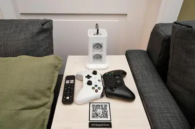 Ein Sitzbereich in der Unterkunft Apartment im Bergmannkiez - 85 QM & Zentral