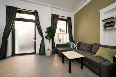 Ein Sitzbereich in der Unterkunft Apartment im Bergmannkiez - 85 QM & Zentral