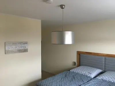 Ein Bett oder Betten in einem Zimmer der Unterkunft Lakehouse in Brodowin