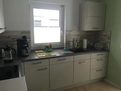 Küche/Küchenzeile in der Unterkunft Lakehouse in Brodowin