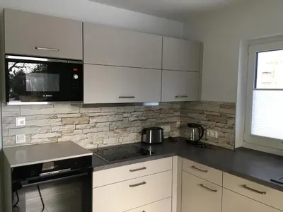 Küche/Küchenzeile in der Unterkunft Lakehouse in Brodowin