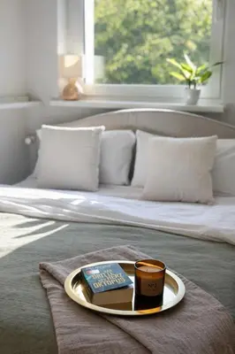 Ein Bett oder Betten in einem Zimmer der Unterkunft Sonnenblick Apt in Schöneberg - nähe Ku'damm