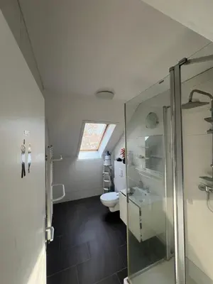 Ein Badezimmer in der Unterkunft Ferienwohnung in Neuenhagen