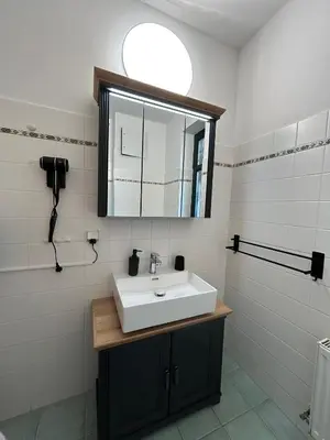 Ein Badezimmer in der Unterkunft Lindenallee Apartments