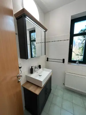 Ein Badezimmer in der Unterkunft Lindenallee Apartments