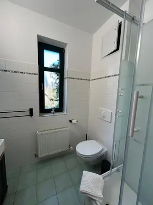 Ein Badezimmer in der Unterkunft Lindenallee Apartments