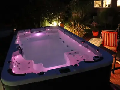 Grundriss der Unterkunft Berlinurlaub im Grünen, 6 Betten, Pool, Sauna, Spielplatz, Grill, Tischtennis
