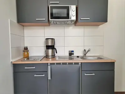 Küche/Küchenzeile in der Unterkunft Hogulu - 2- RAUM - App 2