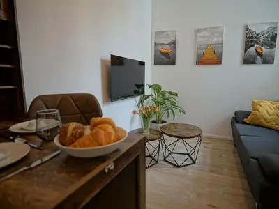 TV/Unterhaltungsangebot in der Unterkunft Hogulu - 2 - RAUM - App 4