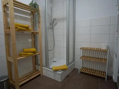 Ein Badezimmer in der Unterkunft Hogulu - 2 - RAUM - App 4