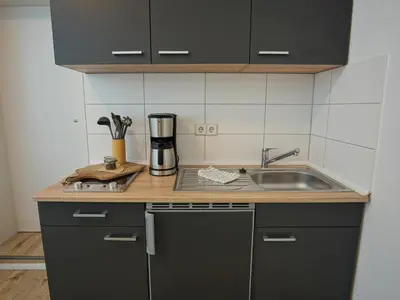 Küche/Küchenzeile in der Unterkunft Hogulu - 2 - RAUM - App 4