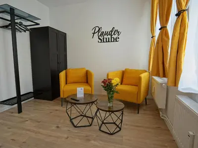 Ein Sitzbereich in der Unterkunft Hogulu - im Herzen der Altstadt Appartement 3