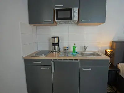 Küche/Küchenzeile in der Unterkunft Hogulu - im Herzen der Altstadt Appartement 3
