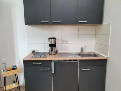 Küche/Küchenzeile in der Unterkunft Hogulu - ruhig gelegenes Appartement 22 in der Altstadt