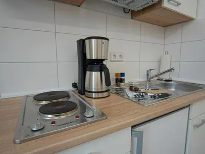Küche/Küchenzeile in der Unterkunft Hogulu - urgemütliches Appartement 19 in der Altstadt
