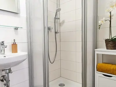 Ein Badezimmer in der Unterkunft Hogulu - außergewöhnliches Appartement 9 in der Altstadt
