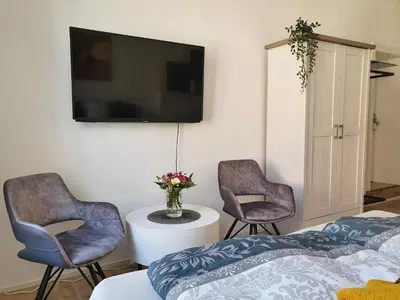 TV/Unterhaltungsangebot in der Unterkunft Hogulu - außergewöhnliches Appartement 9 in der Altstadt