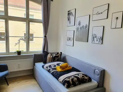 Ein Sitzbereich in der Unterkunft Hogulu - klein und fein in der Altstadt, Appartement 10
