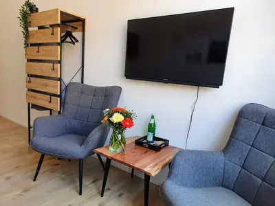 TV/Unterhaltungsangebot in der Unterkunft Hogulu - klein und fein in der Altstadt, Appartement 10