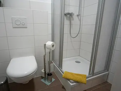 Ein Badezimmer in der Unterkunft Hogulu - gemütliches Appartement 17 direkt in der Altstadt