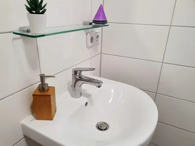 Ein Badezimmer in der Unterkunft Hogulu - im Herzen der Altstadt, Appartement 11